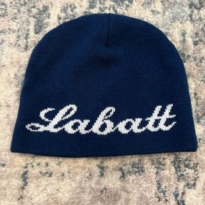 Blue Beanie - Labatt Beer and USA Hockey